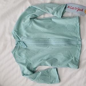 Cat & Jack Swim Zipper Shirt, 18 M